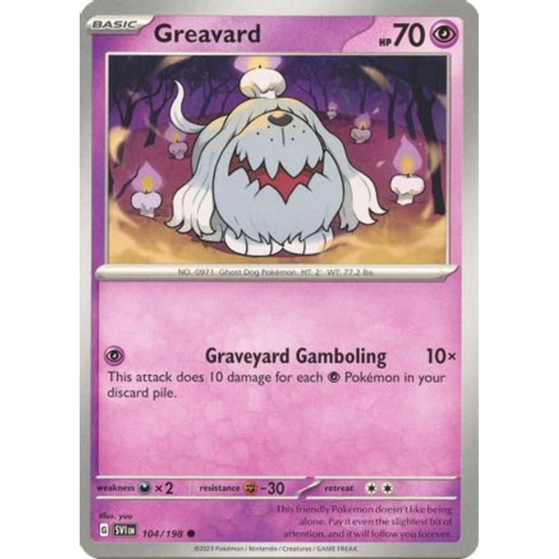 Greavard 104/198  SV01 Scarlet & Violet Base Set - Common