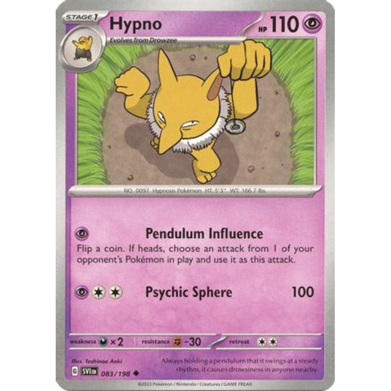 Hypno 083/198  SV01 Scarlet & Violet Base Set - Uncommon