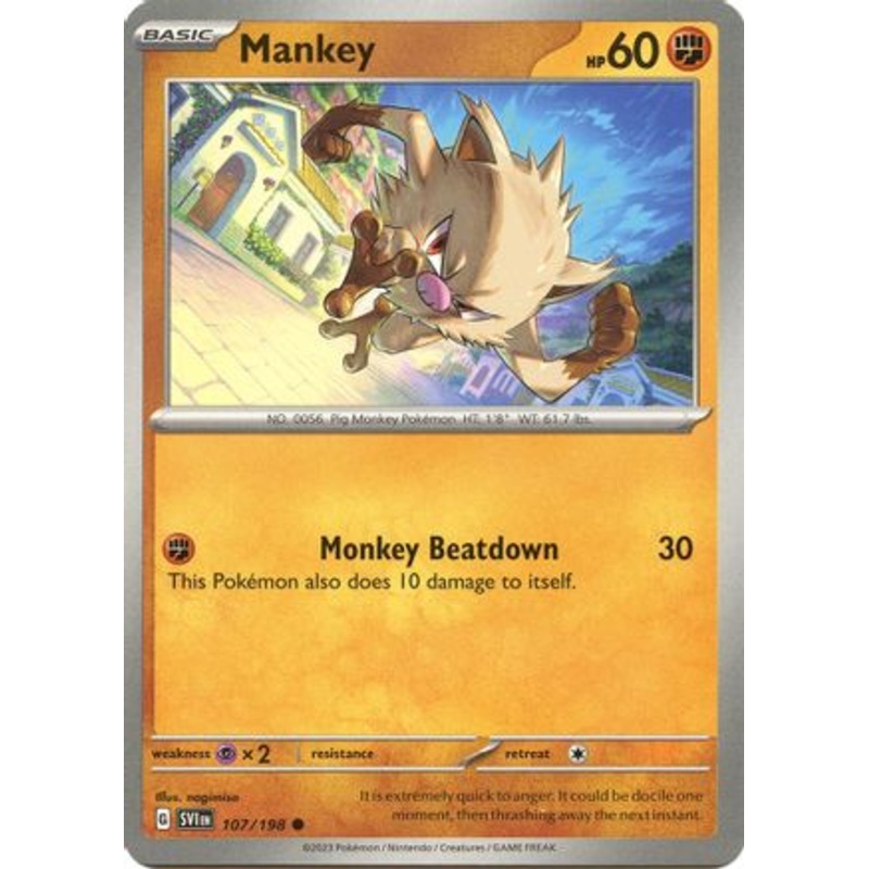Mankey 107/198  SV01 Scarlet & Violet Base Set - Common