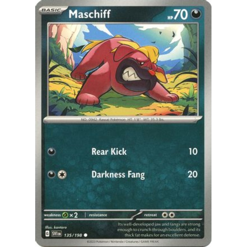 Maschiff 135/198  SV01 Scarlet & Violet Base Set - Common