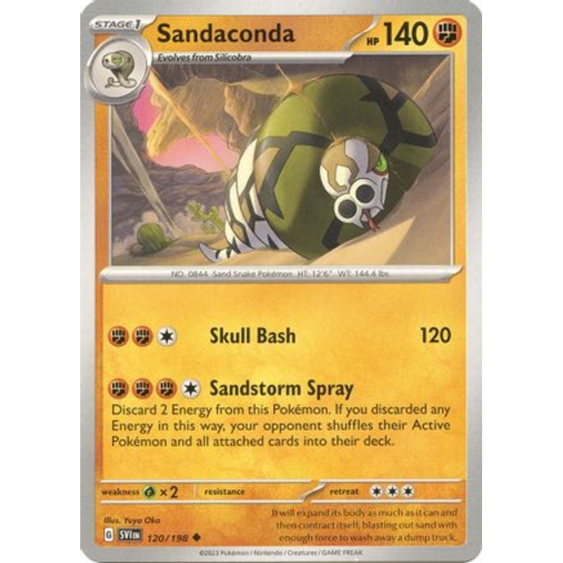 Sandaconda 120/198  SV01 Scarlet & Violet Base Set - Uncommon