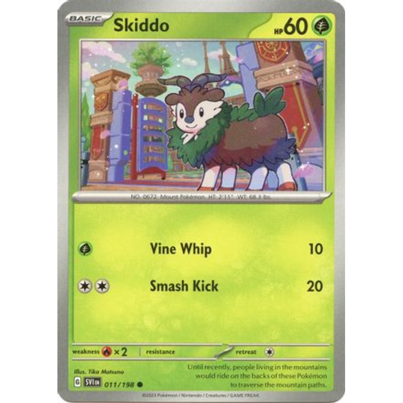 Skiddo 011/198  SV01 Scarlet & Violet Base Set - Common