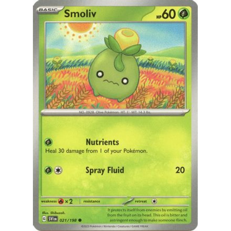 Smoliv 021/198  SV01 Scarlet & Violet Base Set - Common