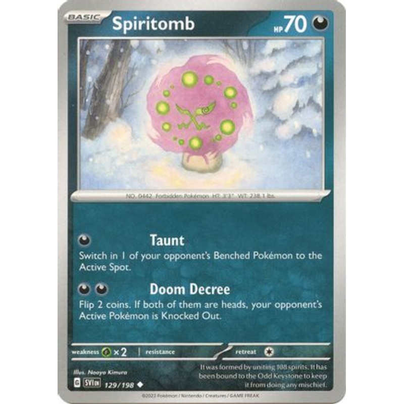 Spiritomb 129/198  SV01 Scarlet & Violet Base Set - Uncommon