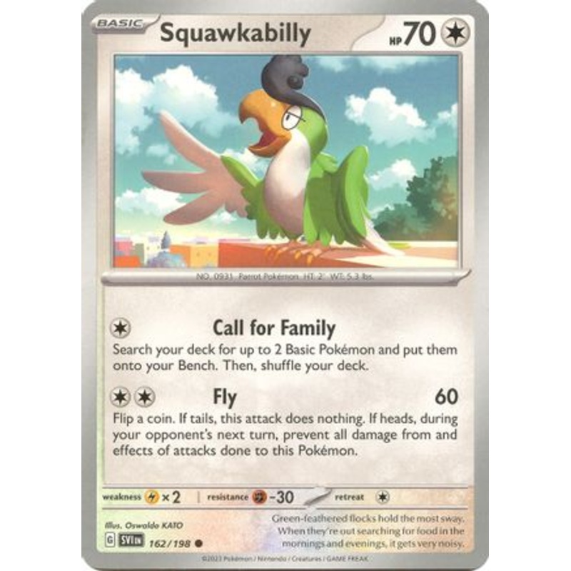 Squawkabilly 162/198  SV01 Scarlet & Violet Base Set - Common