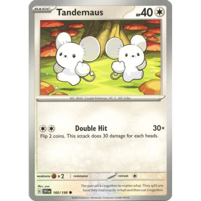 Tandemaus 160/198  - Reverse Holofoil SV01 Scarlet & Violet Base Set - Common