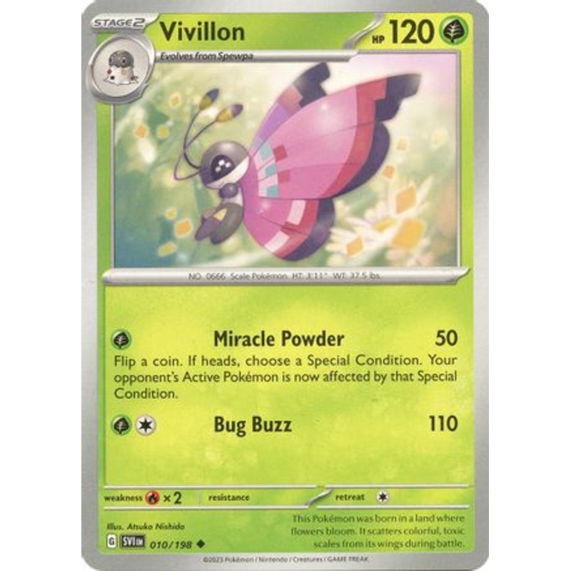 Vivillon 010/198  SV01 Scarlet & Violet Base Set - Uncommon