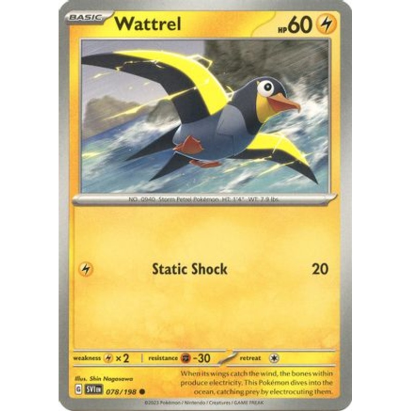 Wattrel 078/198  SV01 Scarlet & Violet Base Set - Common