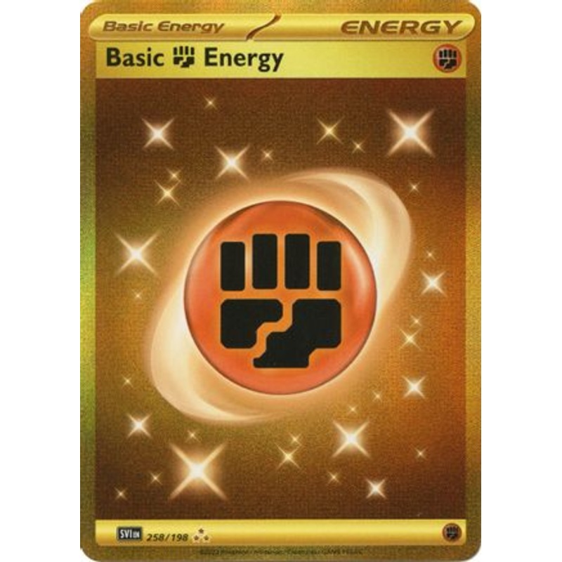 Basic Fighting Energy 258/198  - Holofoil SV01 Scarlet & Violet Base Set - Hyper Rare