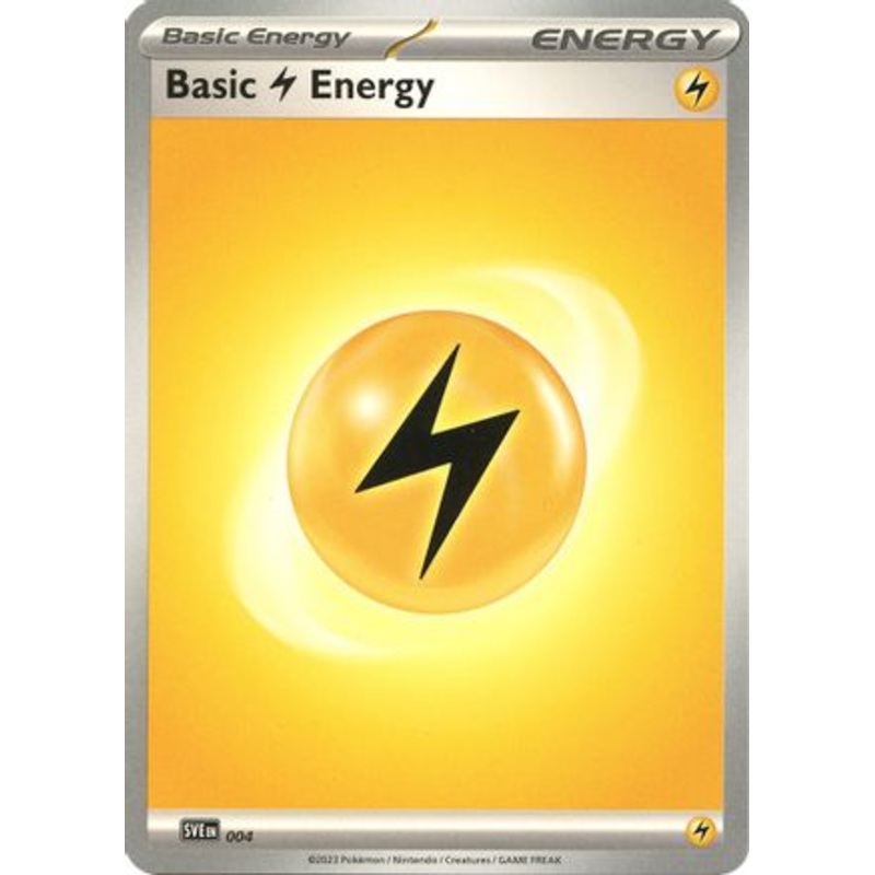 Basic Lightning Energy 004  SV01 Scarlet & Violet Base Set - Common