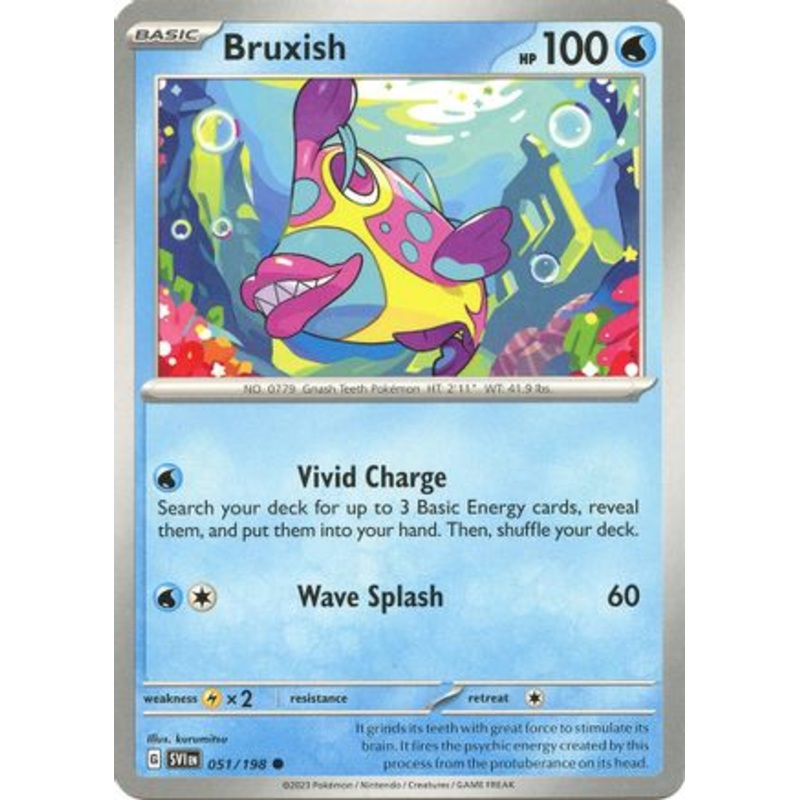 Bruxish 051/198  SV01 Scarlet & Violet Base Set - Common