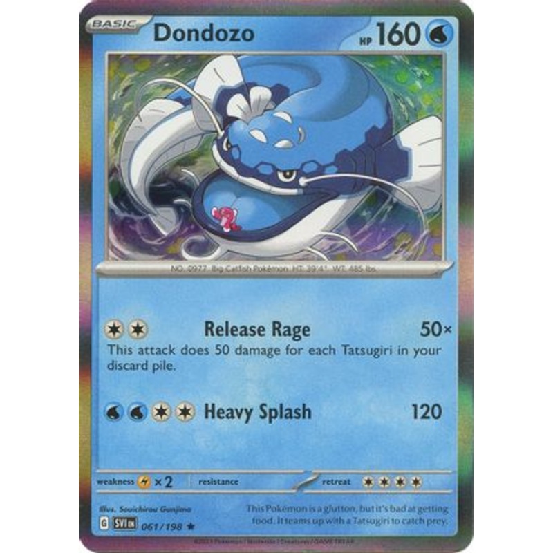 Dondozo 061/198  - Reverse Holofoil SV01 Scarlet & Violet Base Set - Rare