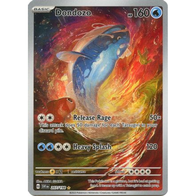 Dondozo 207/198  - Holofoil SV01 Scarlet & Violet Base Set - Illustration Rare