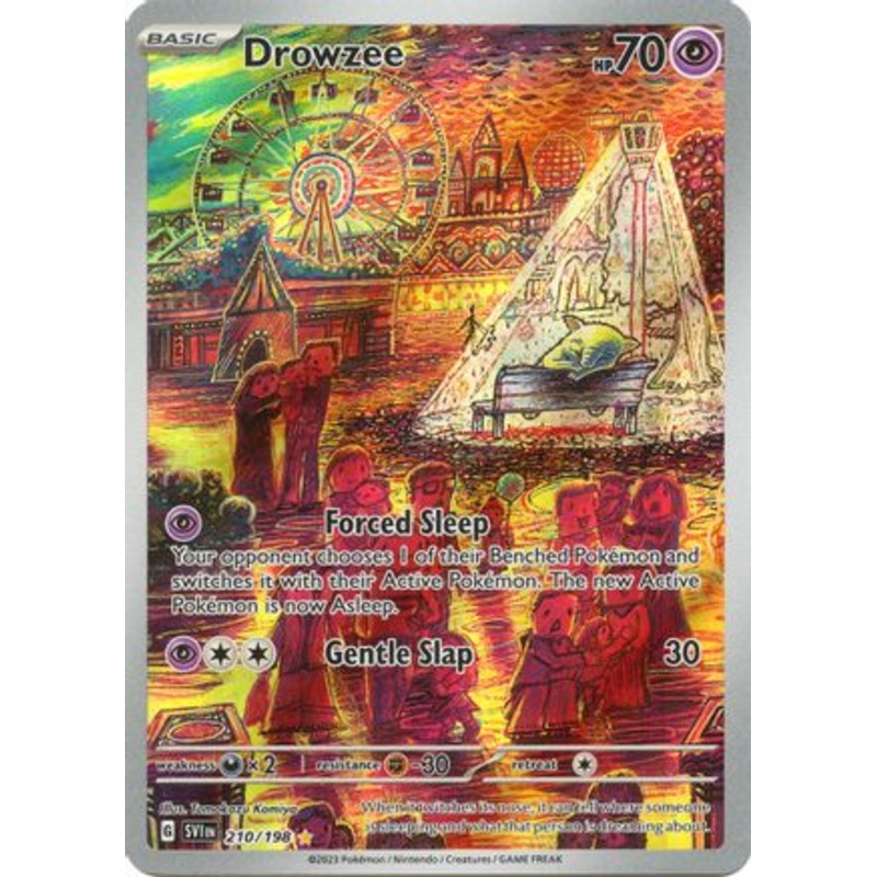 Drowzee 210/198  - Holofoil SV01 Scarlet & Violet Base Set - Illustration Rare