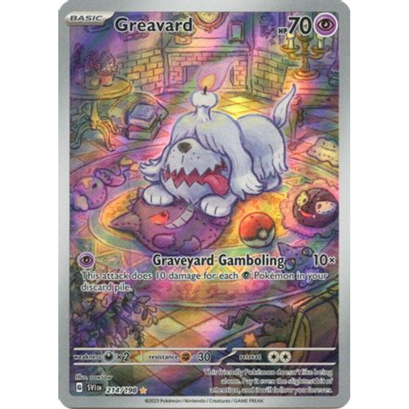 Greavard 214/198  - Holofoil SV01 Scarlet & Violet Base Set - Illustration Rare
