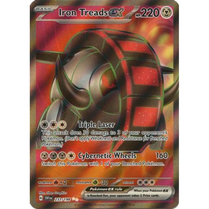 Iron Treads ex 233/198  - Holofoil SV01 Scarlet & Violet Base Set - Ultra Rare