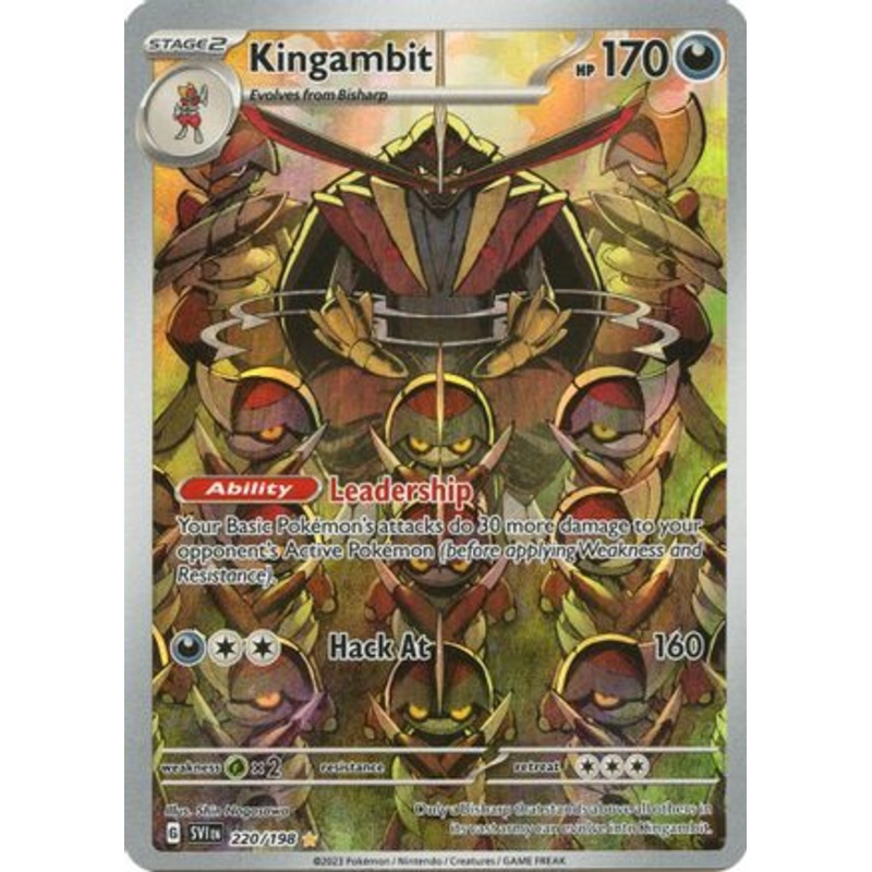 Kingambit 220/198  - Holofoil SV01 Scarlet & Violet Base Set - Illustration Rare