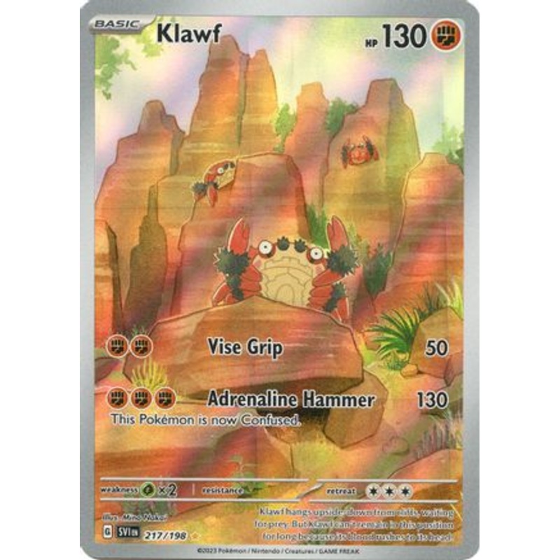 Klawf 217/198  - Holofoil SV01 Scarlet & Violet Base Set - Illustration Rare