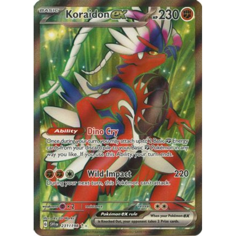 Koraidon ex 231/198  - Holofoil SV01 Scarlet & Violet Base Set - Ultra Rare