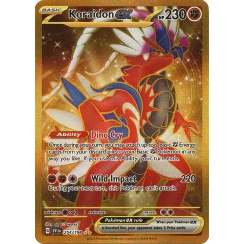 Koraidon ex 254/198  - Holofoil SV01 Scarlet & Violet Base Set - Hyper Rare