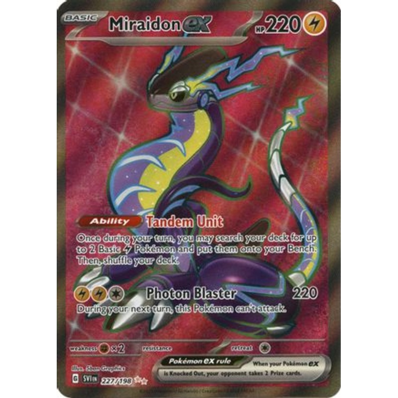 Miraidon ex 227/198  - Holofoil SV01 Scarlet & Violet Base Set - Ultra Rare