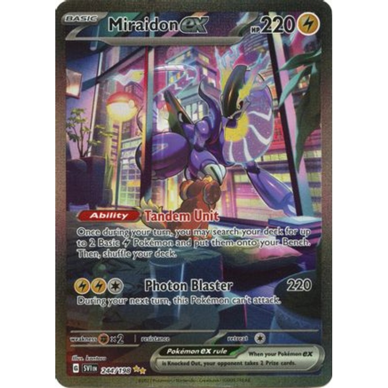 Miraidon ex 244/198  - Holofoil SV01 Scarlet & Violet Base Set - Special Illustration Rare