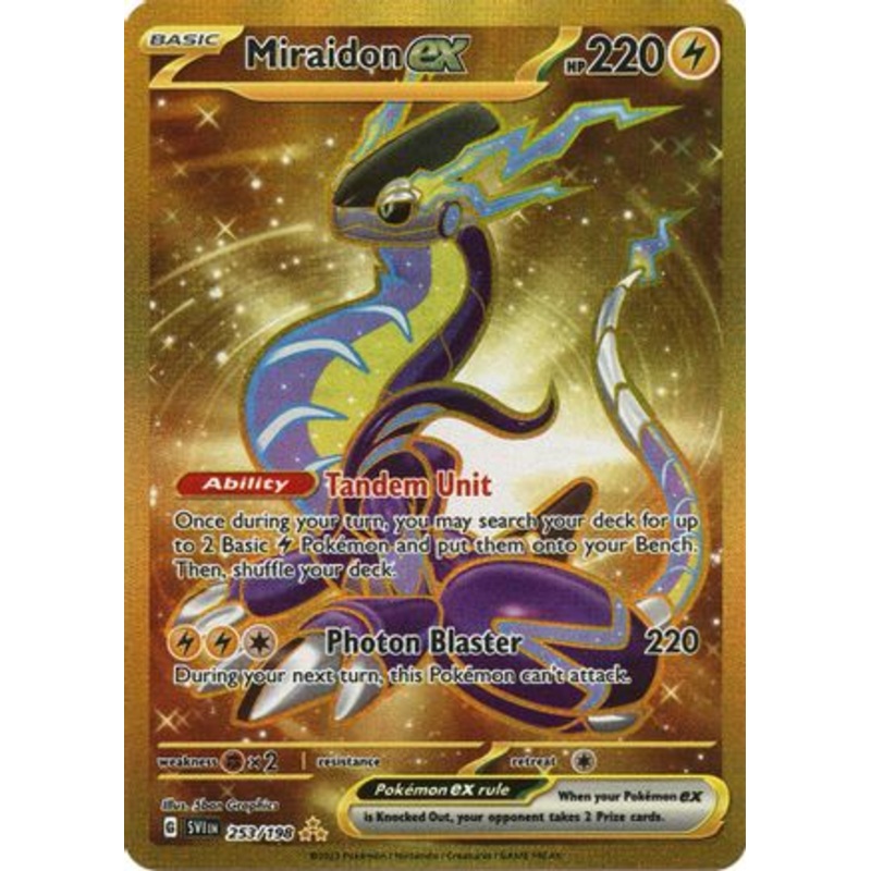 Miraidon ex 253/198  - Holofoil SV01 Scarlet & Violet Base Set - Hyper Rare