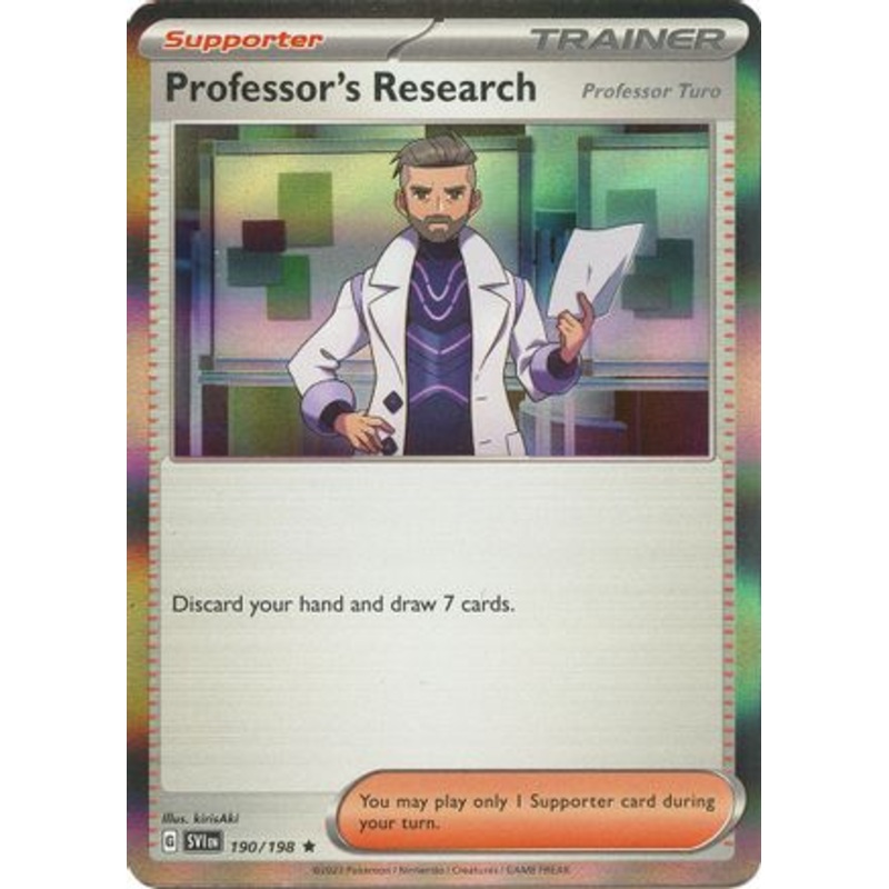 Professor's Research 190/198  - Reverse Holofoil SV01 Scarlet & Violet Base Set - Rare