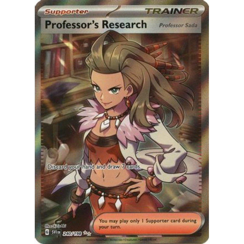 Professor's Research 240/198  - Holofoil SV01 Scarlet & Violet Base Set - Ultra Rare