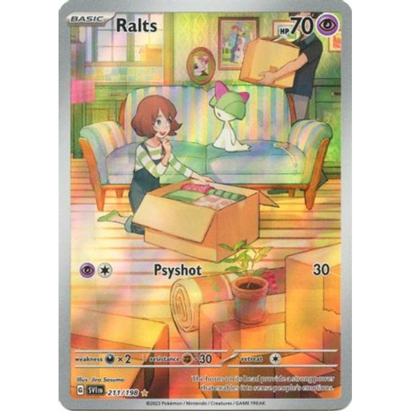 Ralts 211/198  - Holofoil SV01 Scarlet & Violet Base Set - Illustration Rare