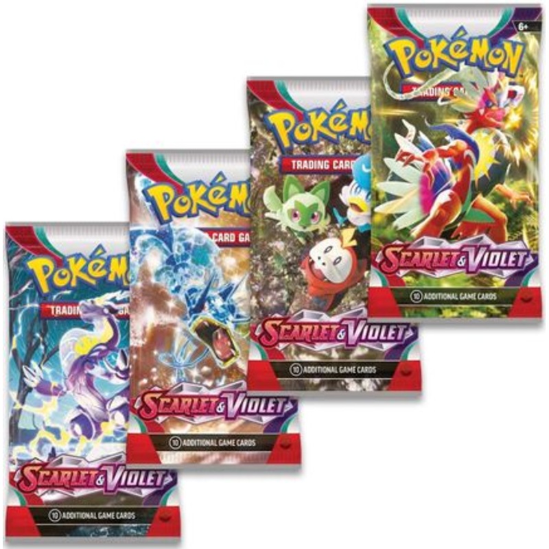 Scarlet & Violet Booster Pack Art Bundle [Set of 4]  SV01 Scarlet & Violet Base Set - null