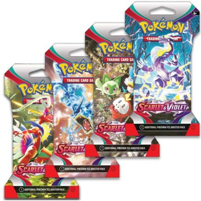 Scarlet & Violet Sleeved Booster Pack Art Bundle [Set of 4]  SV01 Scarlet & Violet Base Set - null