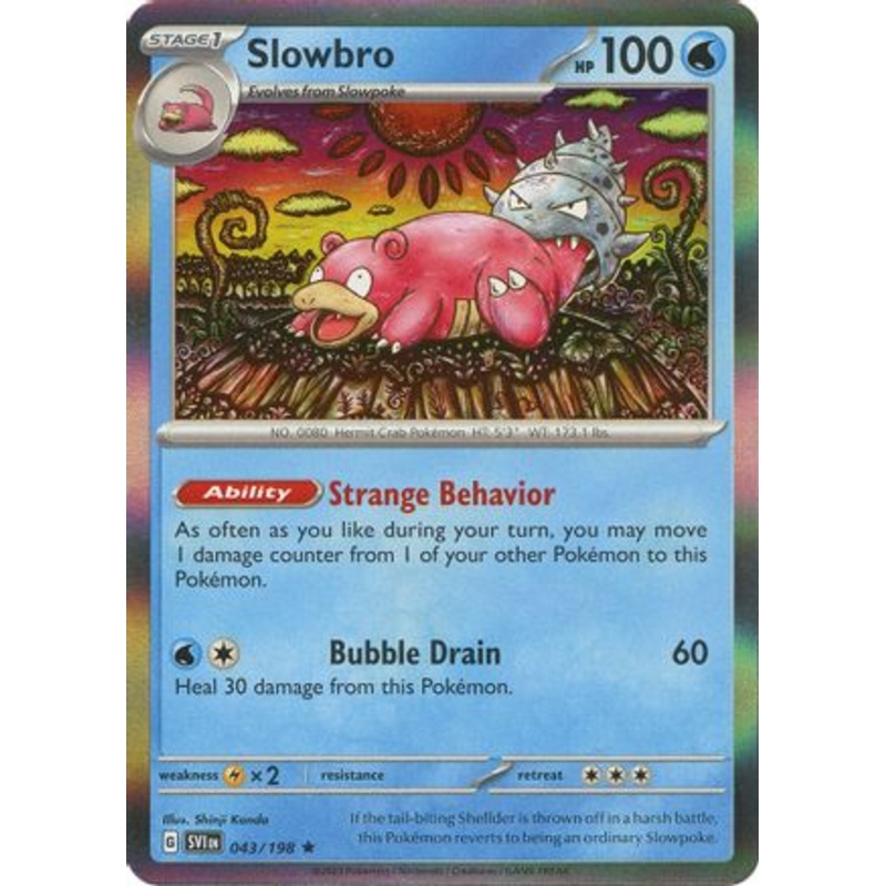 Slowbro 043/198  - Holofoil SV01 Scarlet & Violet Base Set - Rare