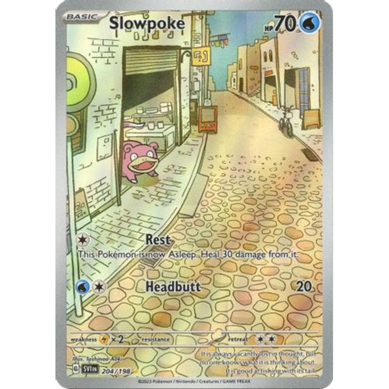 Slowpoke 204/198  - Holofoil SV01 Scarlet & Violet Base Set - Illustration Rare
