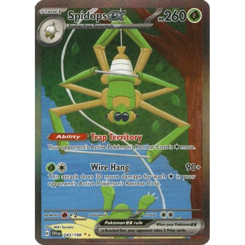 Spidops ex 243/198  - Holofoil SV01 Scarlet & Violet Base Set - Special Illustration Rare