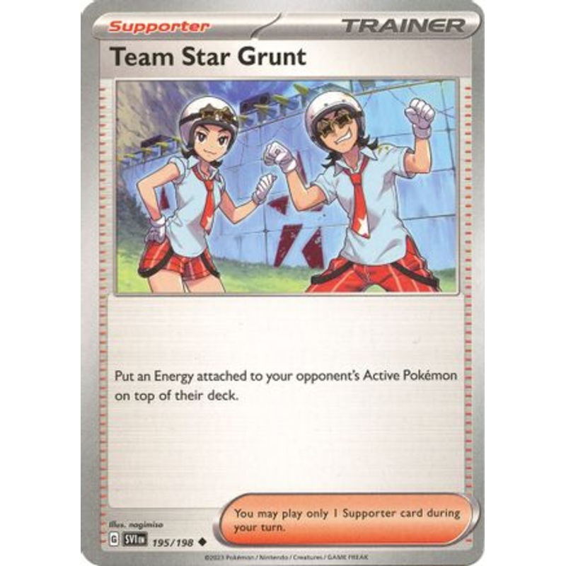 Team Star Grunt 195/198  SV01 Scarlet & Violet Base Set - Uncommon