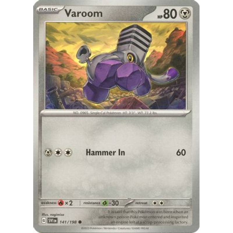 Varoom 141/198  SV01 Scarlet & Violet Base Set - Common