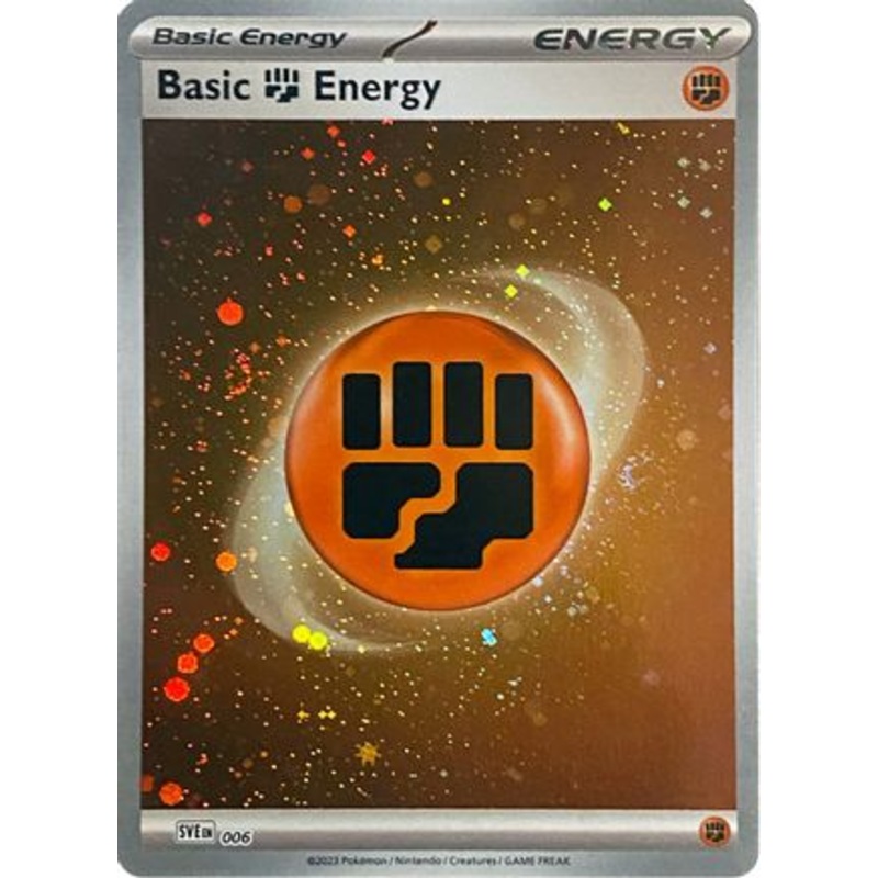 Basic Fighting Energy (Cosmos Holo) 006  - Holofoil SV01 Scarlet & Violet Base Set - Common