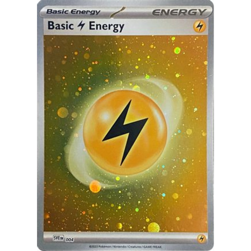 Basic Lightning Energy (Cosmos Holo) 004  - Holofoil SV01 Scarlet & Violet Base Set - Common