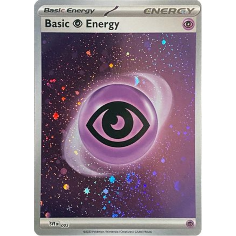 Basic Psychic Energy (Cosmos Holo) 005  - Holofoil SV01 Scarlet & Violet Base Set - Common