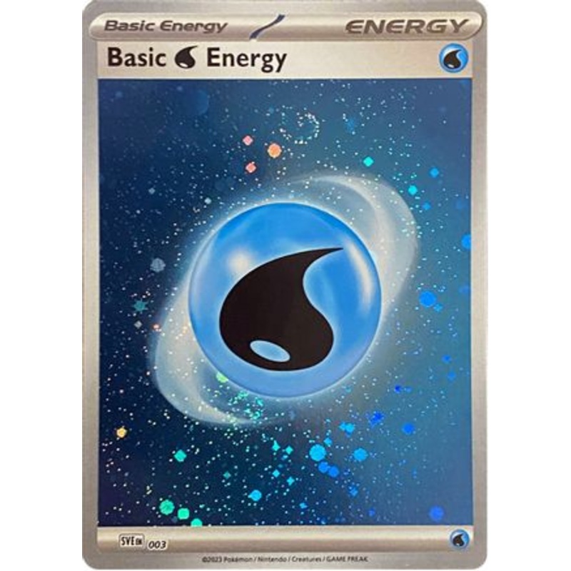 Basic Water Energy (Cosmos Holo) 003  - Holofoil SV01 Scarlet & Violet Base Set - Common