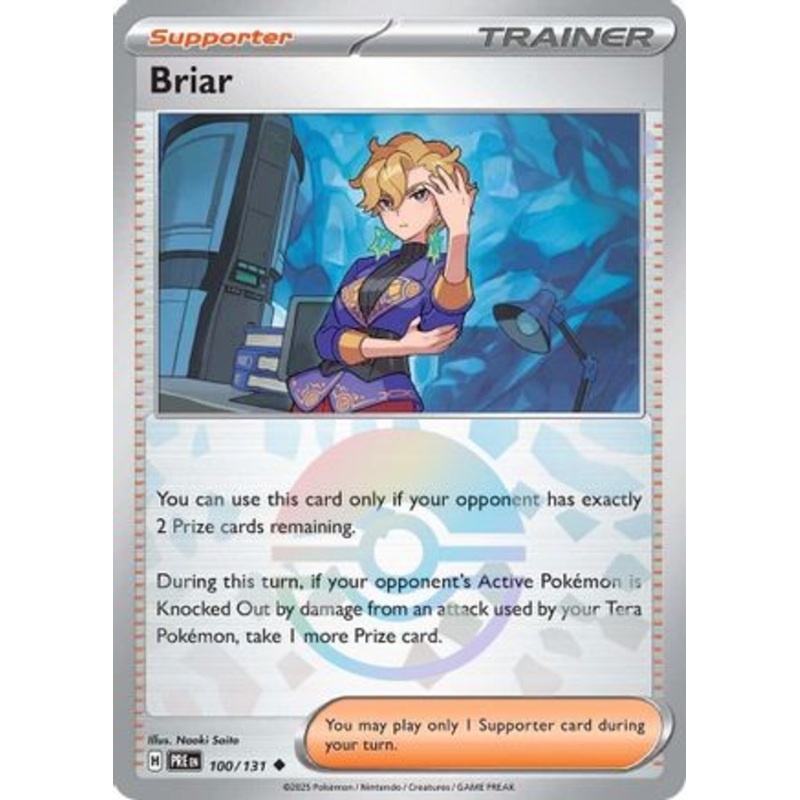 Briar (Poke Ball Pattern) 100/131  - Holofoil SV Prismatic Evolutions - Uncommon