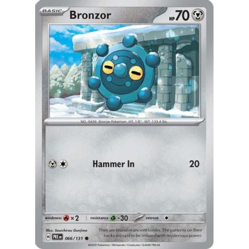 Bronzor 066/131  - Reverse Holofoil SV Prismatic Evolutions - Common