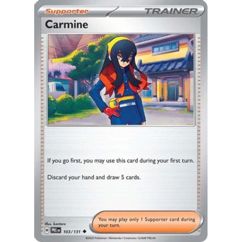 Carmine 103/131  - Reverse Holofoil SV Prismatic Evolutions - Uncommon