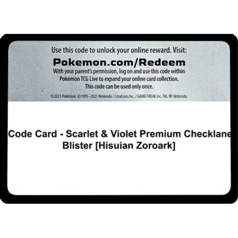 Code Card  SV01 Scarlet & Violet Base Set - Code Card