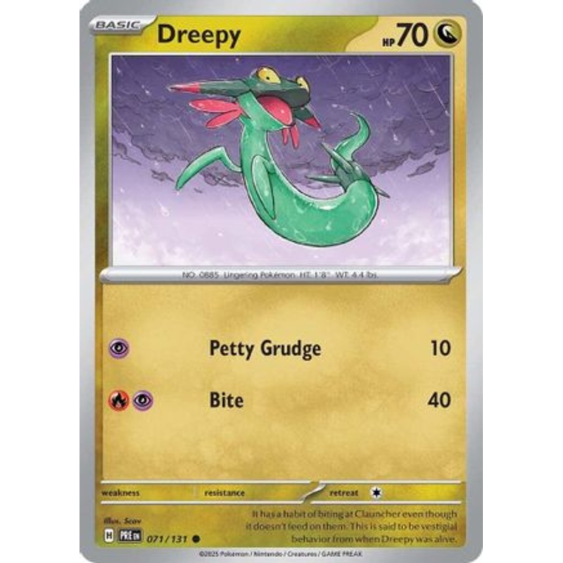 Dreepy 071/131  - Reverse Holofoil SV Prismatic Evolutions - Common