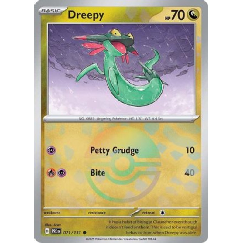 Dreepy (Poke Ball Pattern) 071/131  - Holofoil SV Prismatic Evolutions - Common