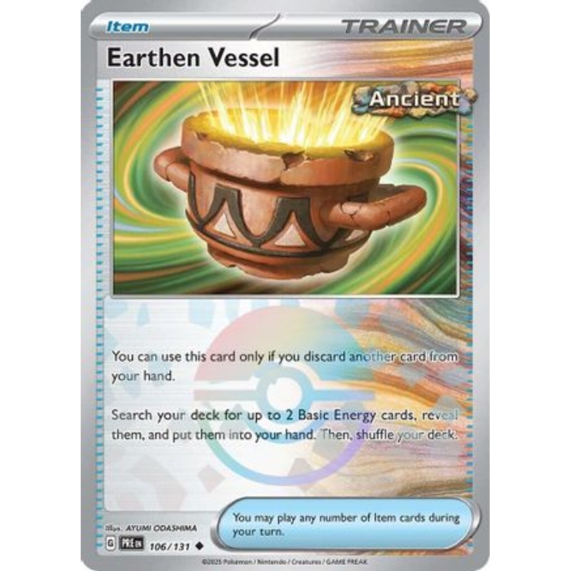 Earthen Vessel (Poke Ball Pattern) 106/131  - Holofoil SV Prismatic Evolutions - Uncommon