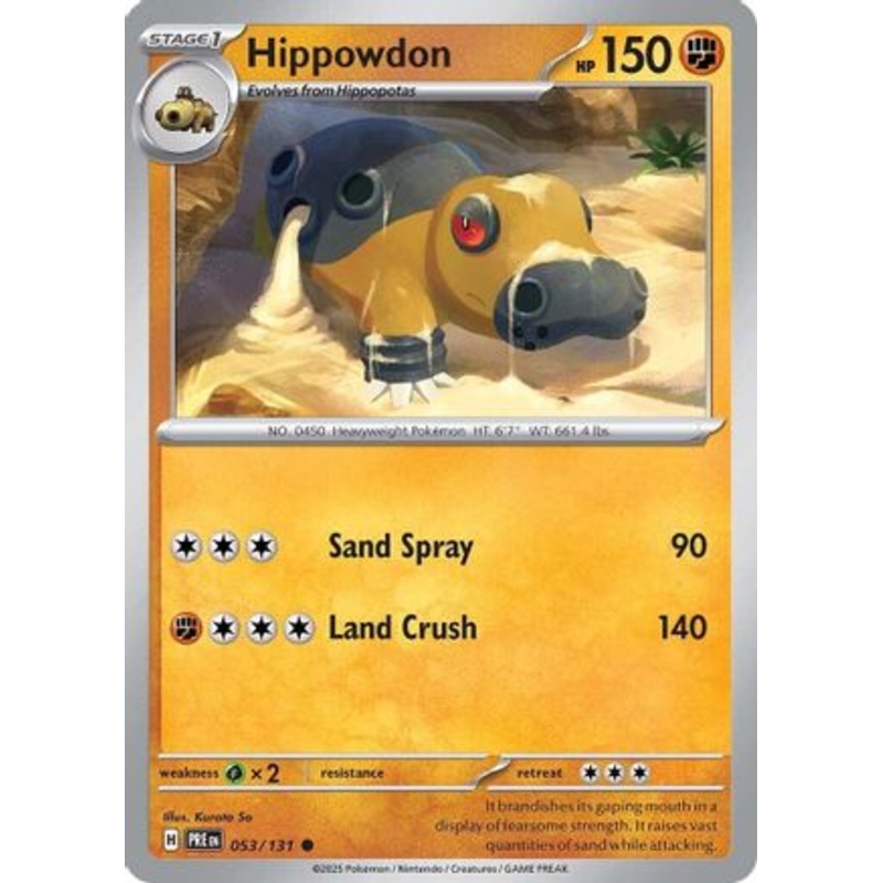 Hippowdon 053/131  SV Prismatic Evolutions - Common