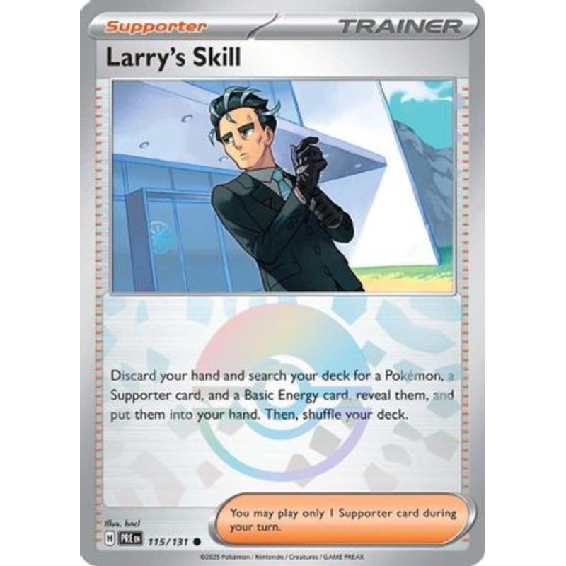 Larry's Skill 115/131  - Holofoil SV Prismatic Evolutions - Common